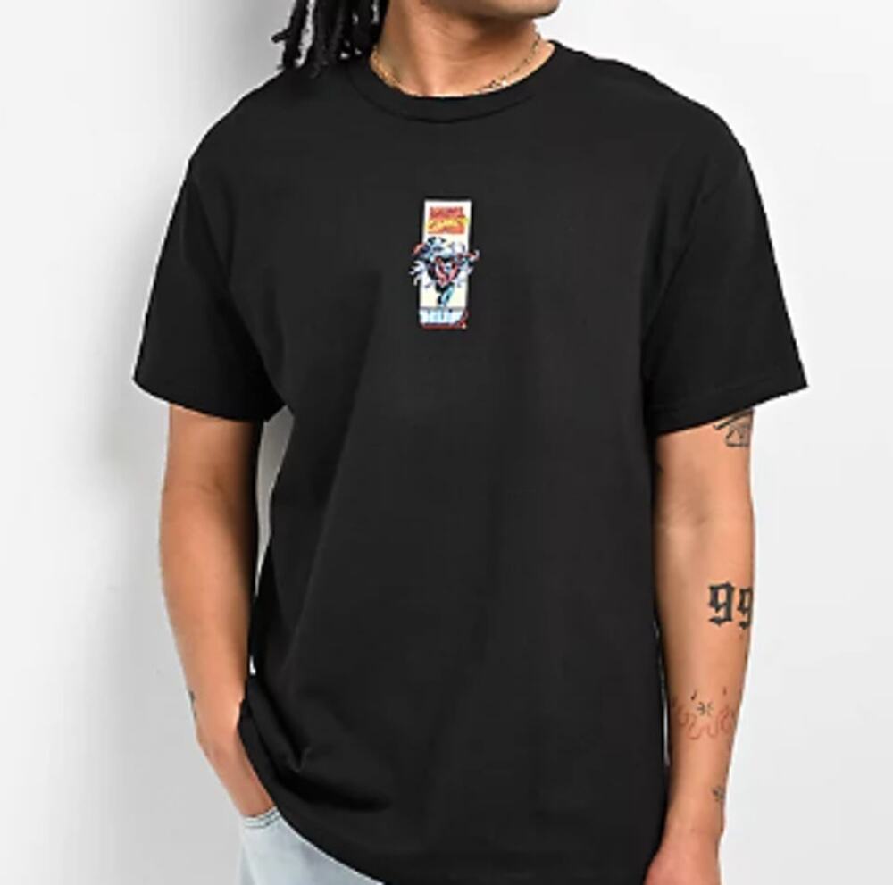 Mens HUF x Spider-Man Universe 2099 Black T-Shirt Size Medium